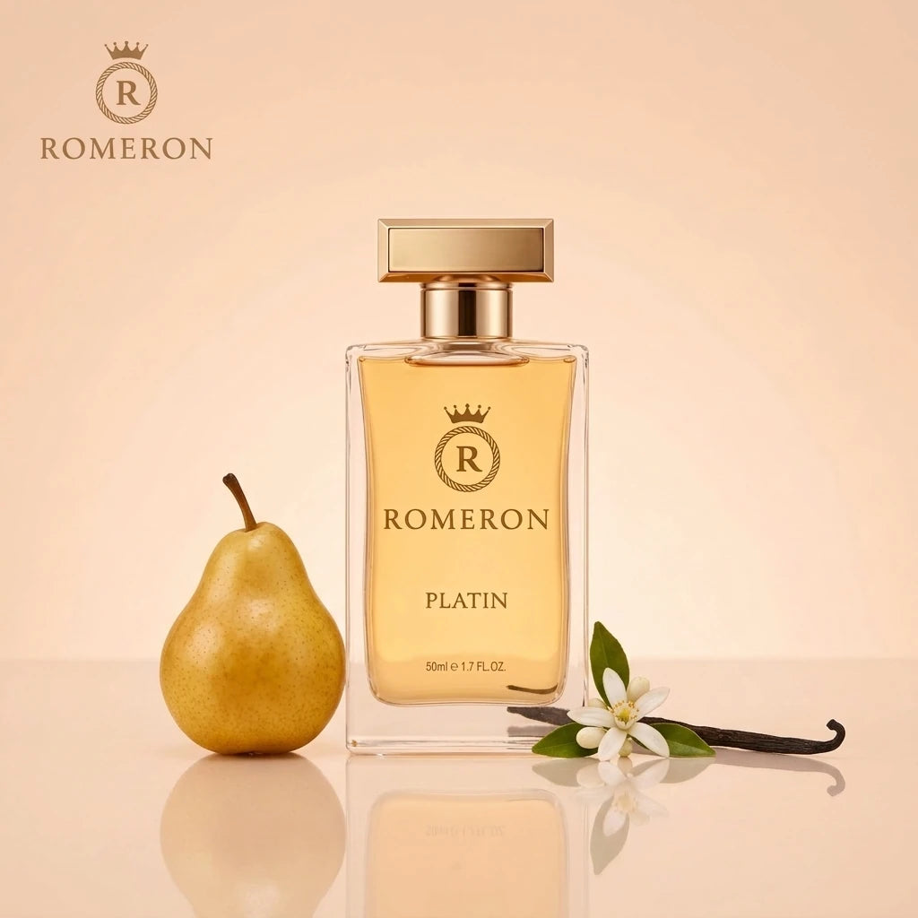 Дамски парфюм Romeron PLATIN 205, 50 мл, с нотки на круша, портокалов цвят и ванилия