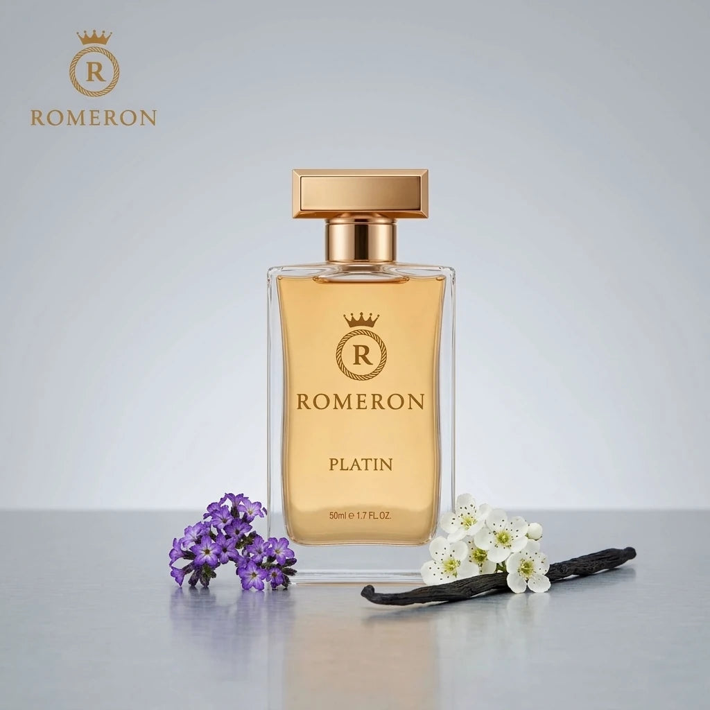 Дамски парфюм Romeron PLATIN 277, 50 мл, с нотки на хелиотроп, глог и ванилия